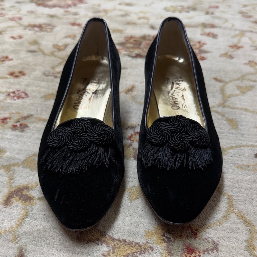 Salvatore Ferragamo Diamanté style heels